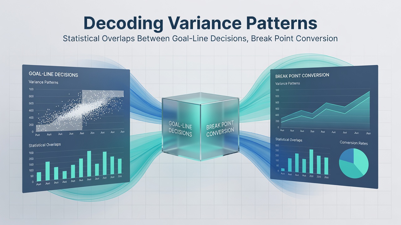 Detailed graphs illustrating variance patterns across goal-line, break point, and stretch run statistics used in accumulator planning