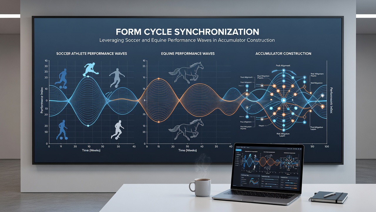Timeline graphic illustrating overlapping soccer recovery periods and horse racing preparation peaks